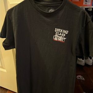Classic Black Short Sleeve Tee with Crew Neck